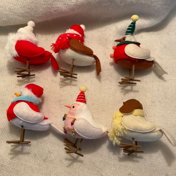 Lot of 6 Target Featherly Friends Christmas Holiday Decor Bundle of Six Birds - Picture 8 of 10